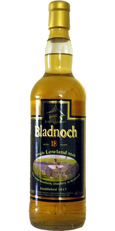 Bladnoch 18-year-old Distillery Label