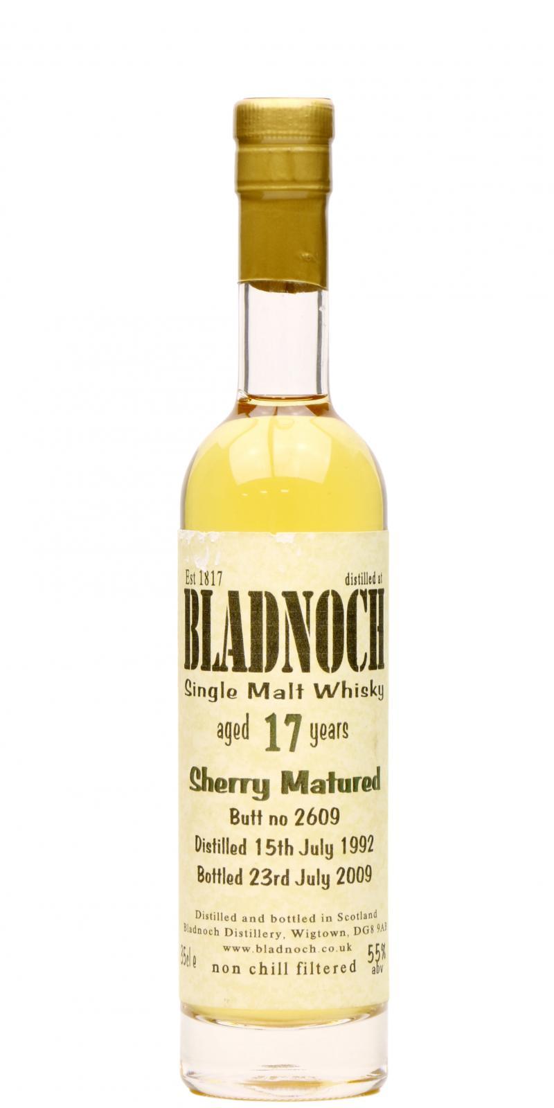 Bladnoch 1992 Sherry Matured