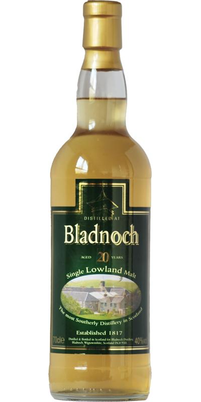 Bladnoch 20-year-old Distillery Label