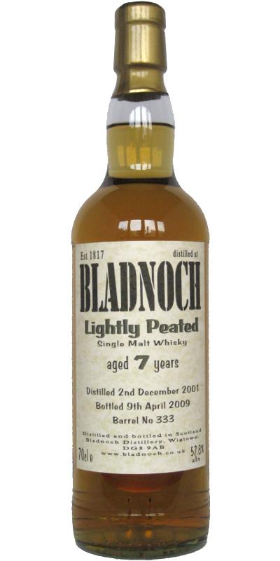 Bladnoch 2001 Lightly Peated