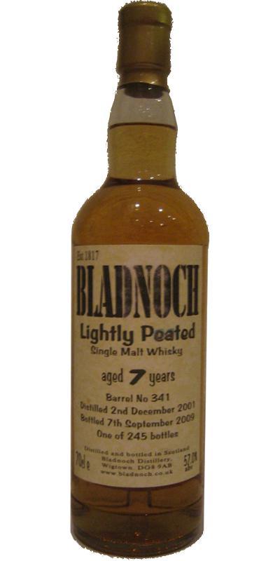 Bladnoch 2001 Lightly Peated