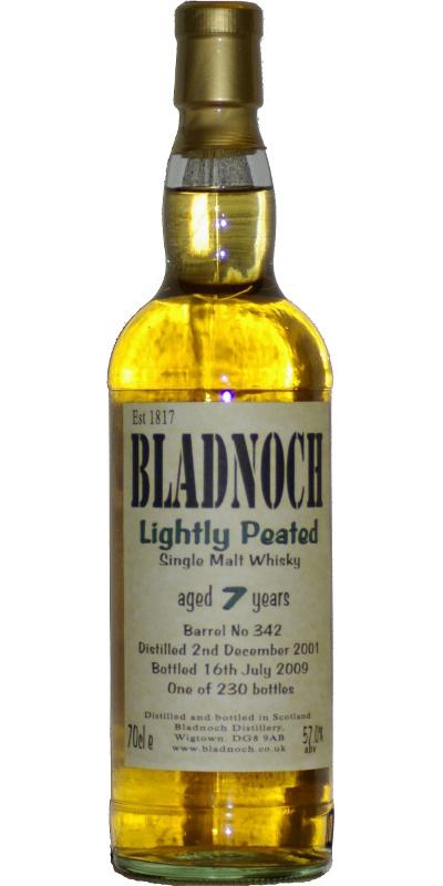 Bladnoch 2001 Lightly Peated