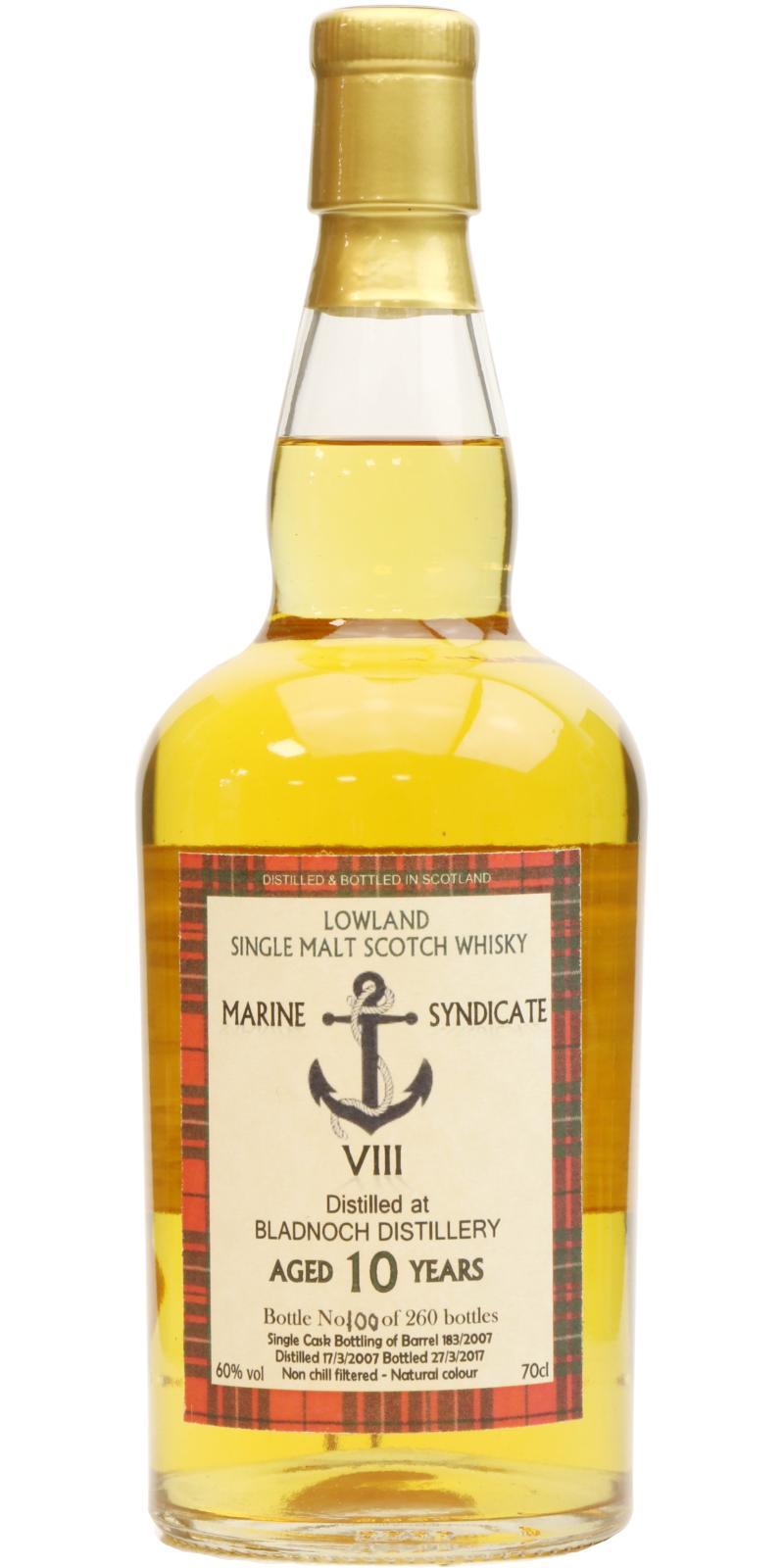 Bladnoch 2007 Marine Syndicate VIII