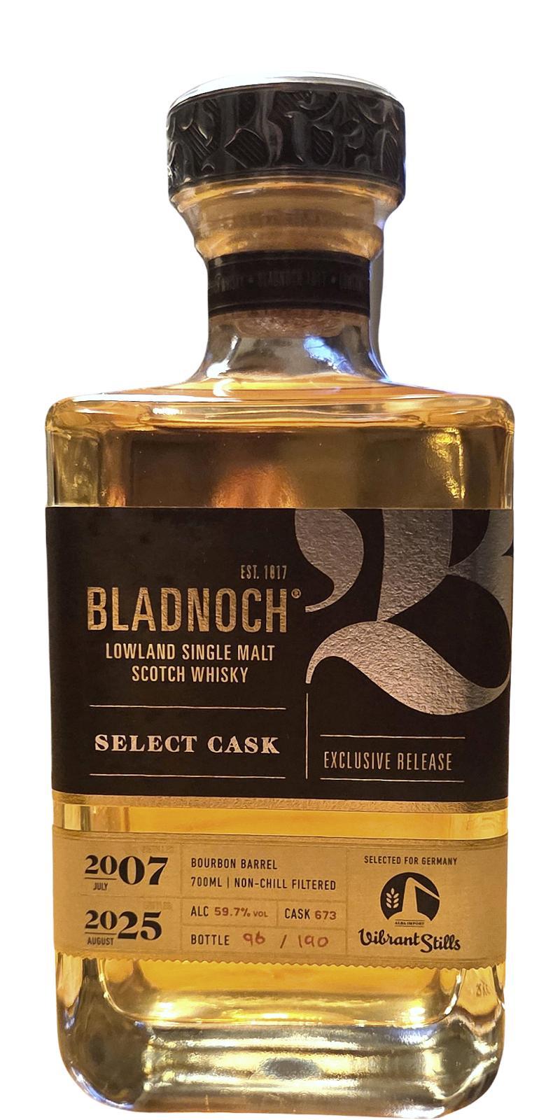 Bladnoch 2007 Select Cask - Exclusive Release
