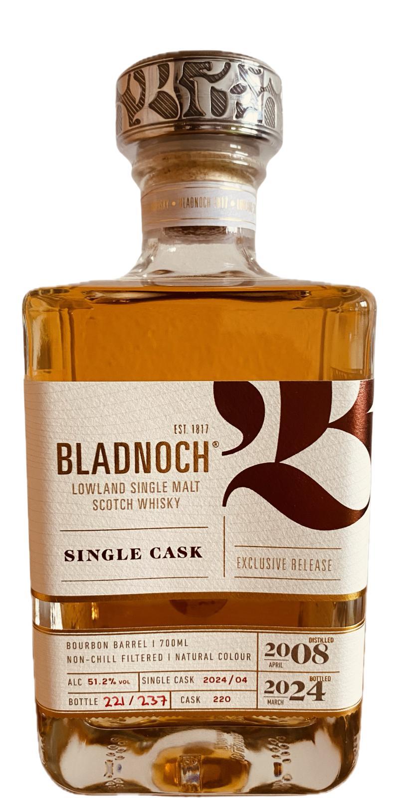 Bladnoch 2008 Single Cask