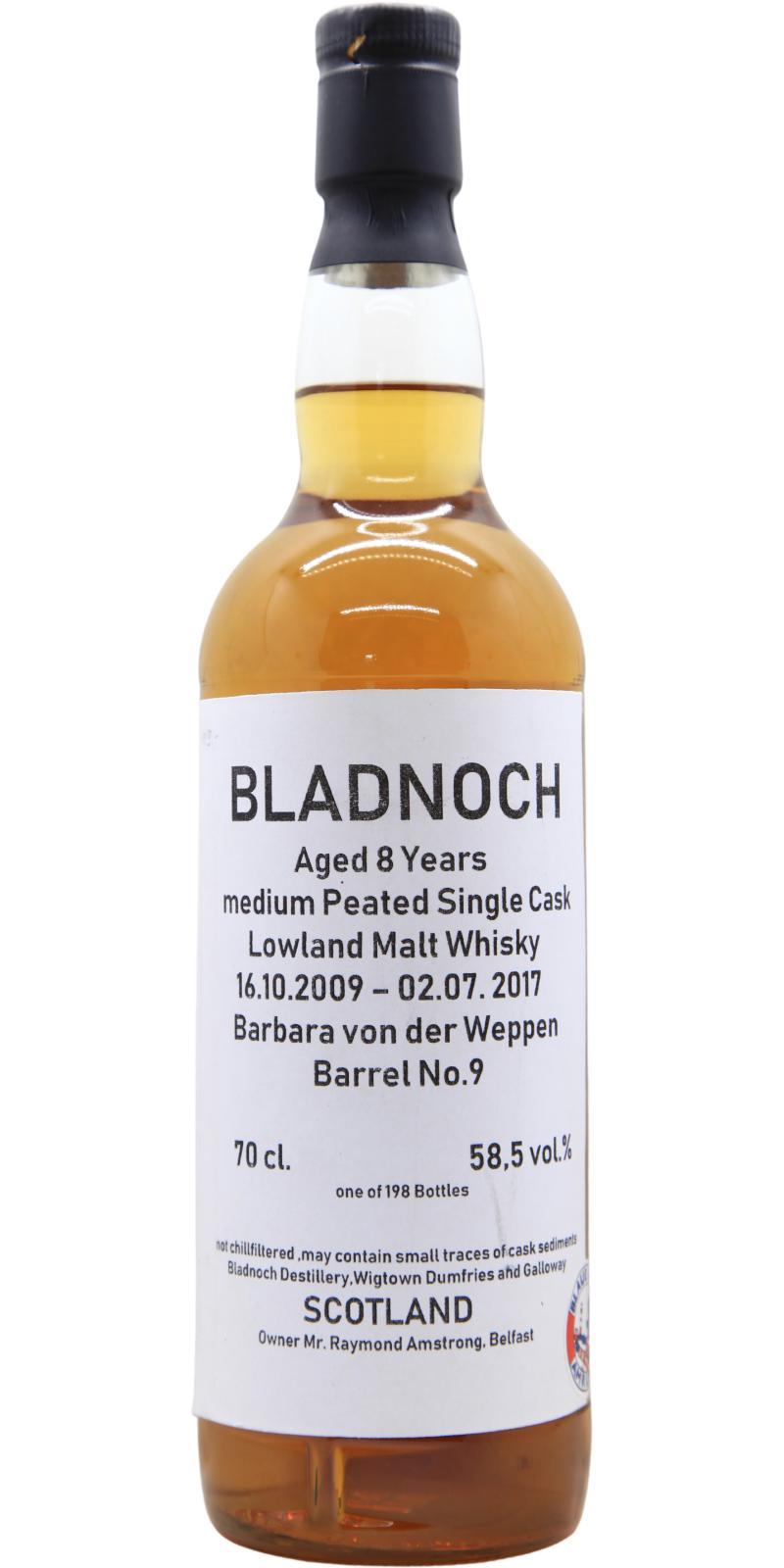 Bladnoch 2009 Single Cask - medium peated
