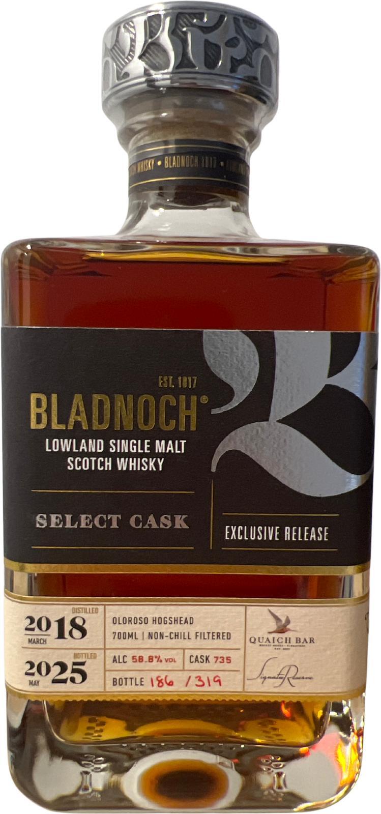 Bladnoch 2018 Select Cask - Exclusive Release