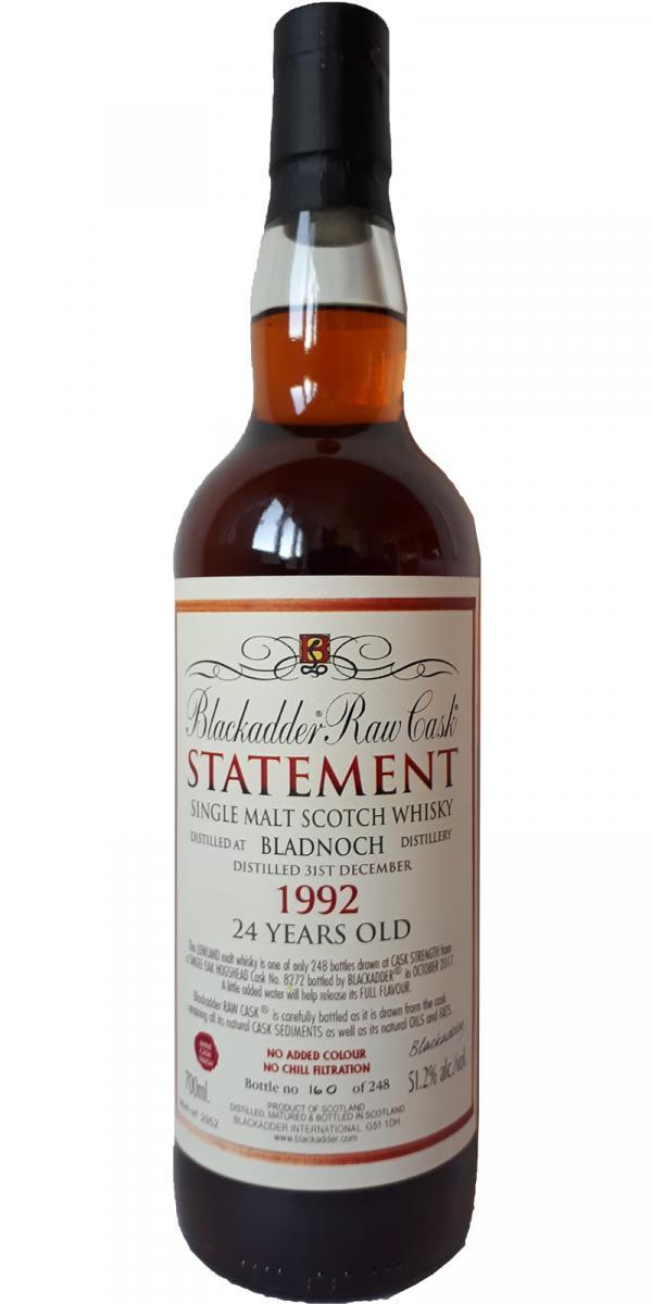 Bladnoch 1992 BA Raw Cask - Statement - Edition No. 28