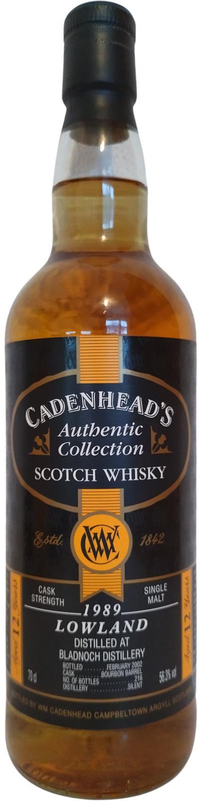 Bladnoch 1989 CA Authentic Collection