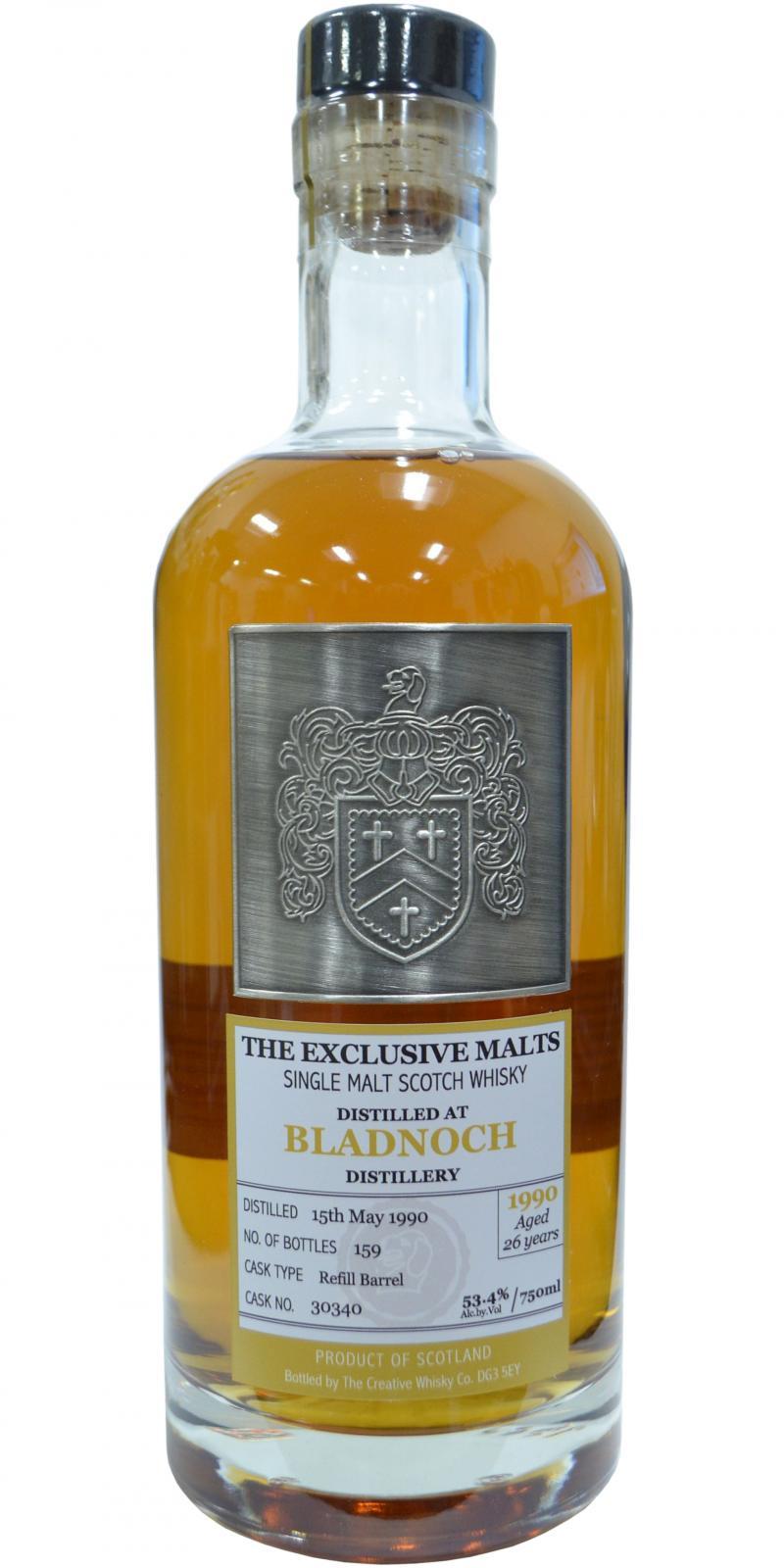 Bladnoch 1990 CWC The Exclusive Malts