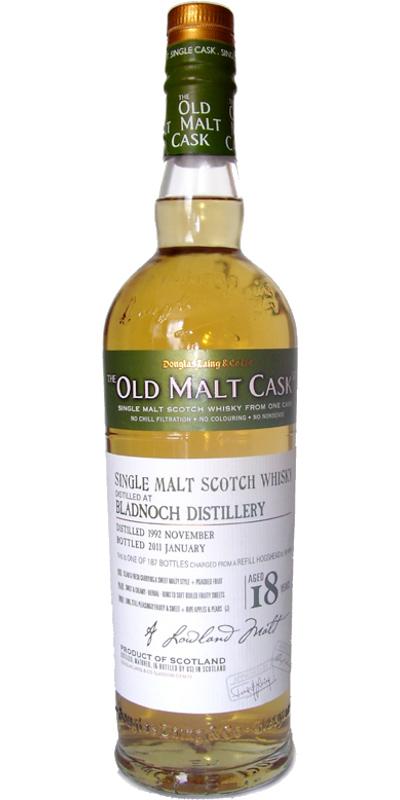 Bladnoch 1992 DL The Old Malt Cask