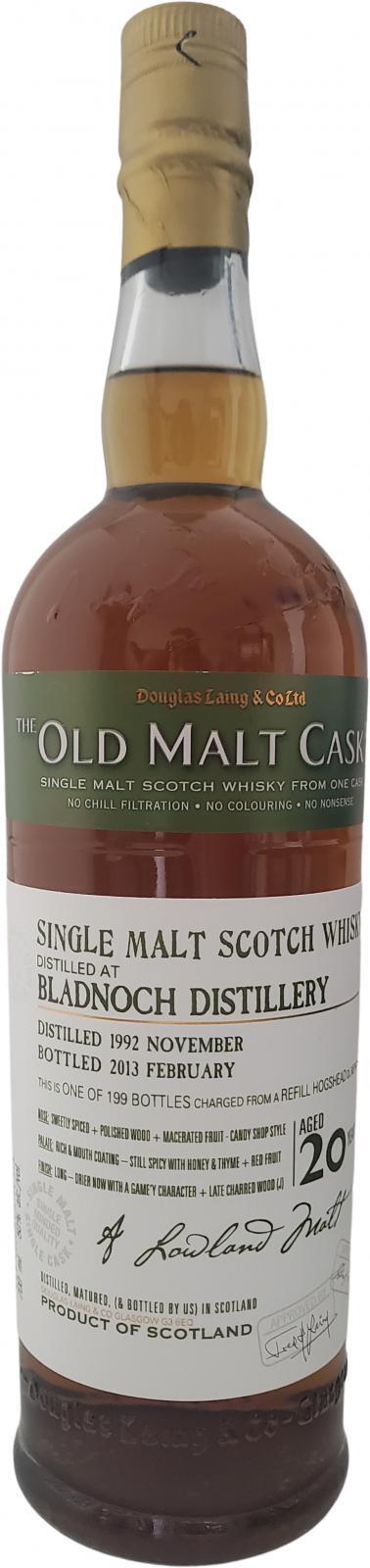 Bladnoch 1992 DL The Old Malt Cask