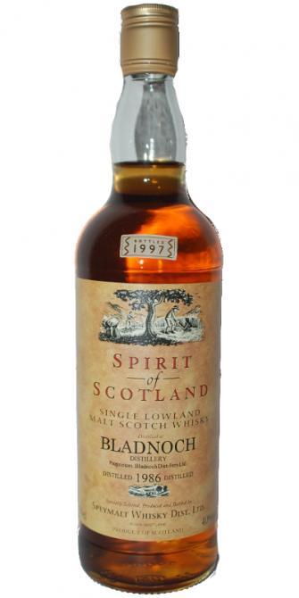 Bladnoch 1986 GM Spirit of Scotland