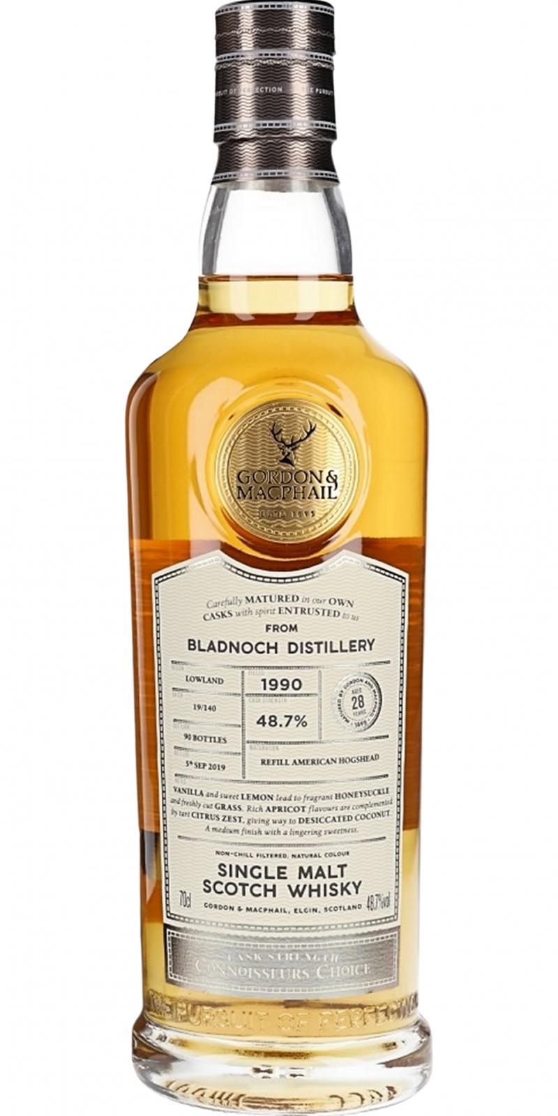 Bladnoch 1990 GM Connoisseurs Choice - Cask Strength