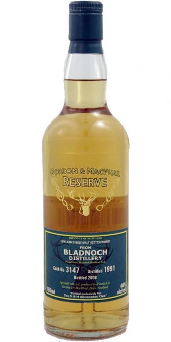 Bladnoch 1991 GM Reserve