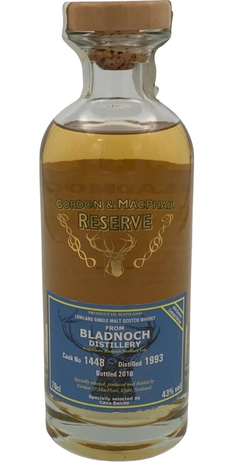 Bladnoch 1993 GM Reserve