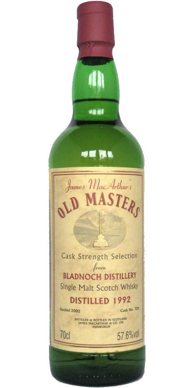 Bladnoch 1992 JM Old Masters - Cask Strength Selection