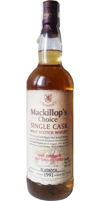 Bladnoch 1991 McC Single Cask - Cask Strength