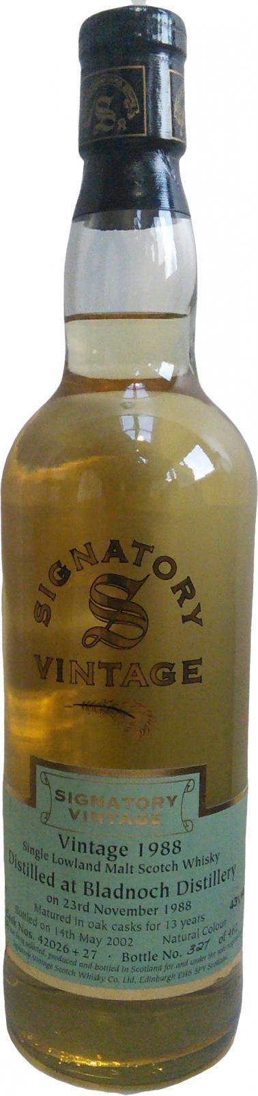 Bladnoch 1988 SV Vintage Collection