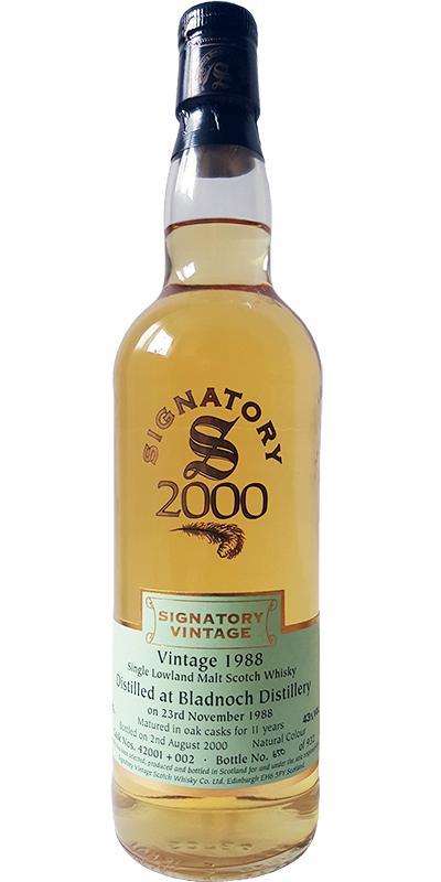 Bladnoch 1988 SV Millennium Edition