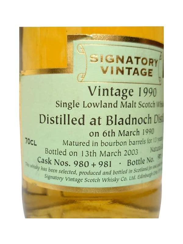 Bladnoch 1990 SV Vintage Collection