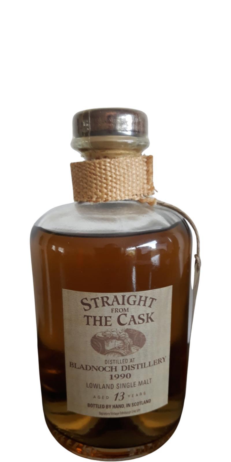 Bladnoch 1990 SV Straight from the Cask