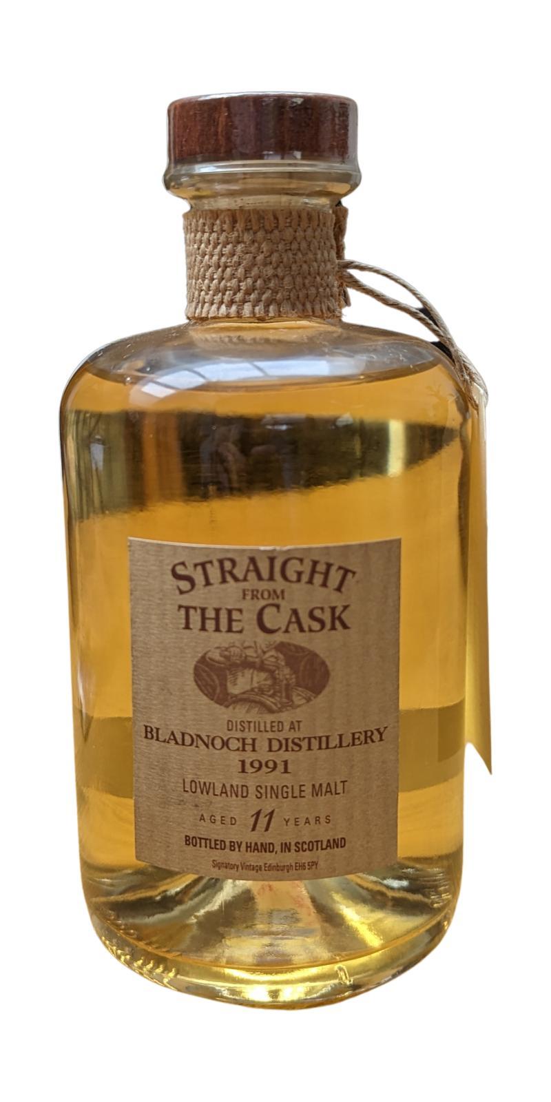 Bladnoch 1991 SV Straight from the Cask