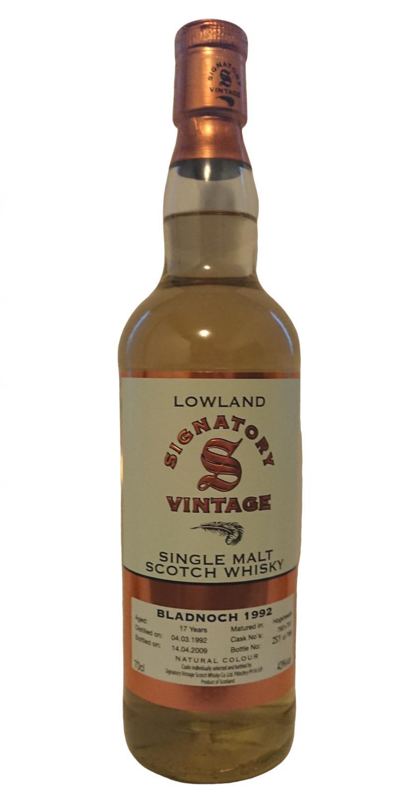 Bladnoch 1992 SV Vintage Collection