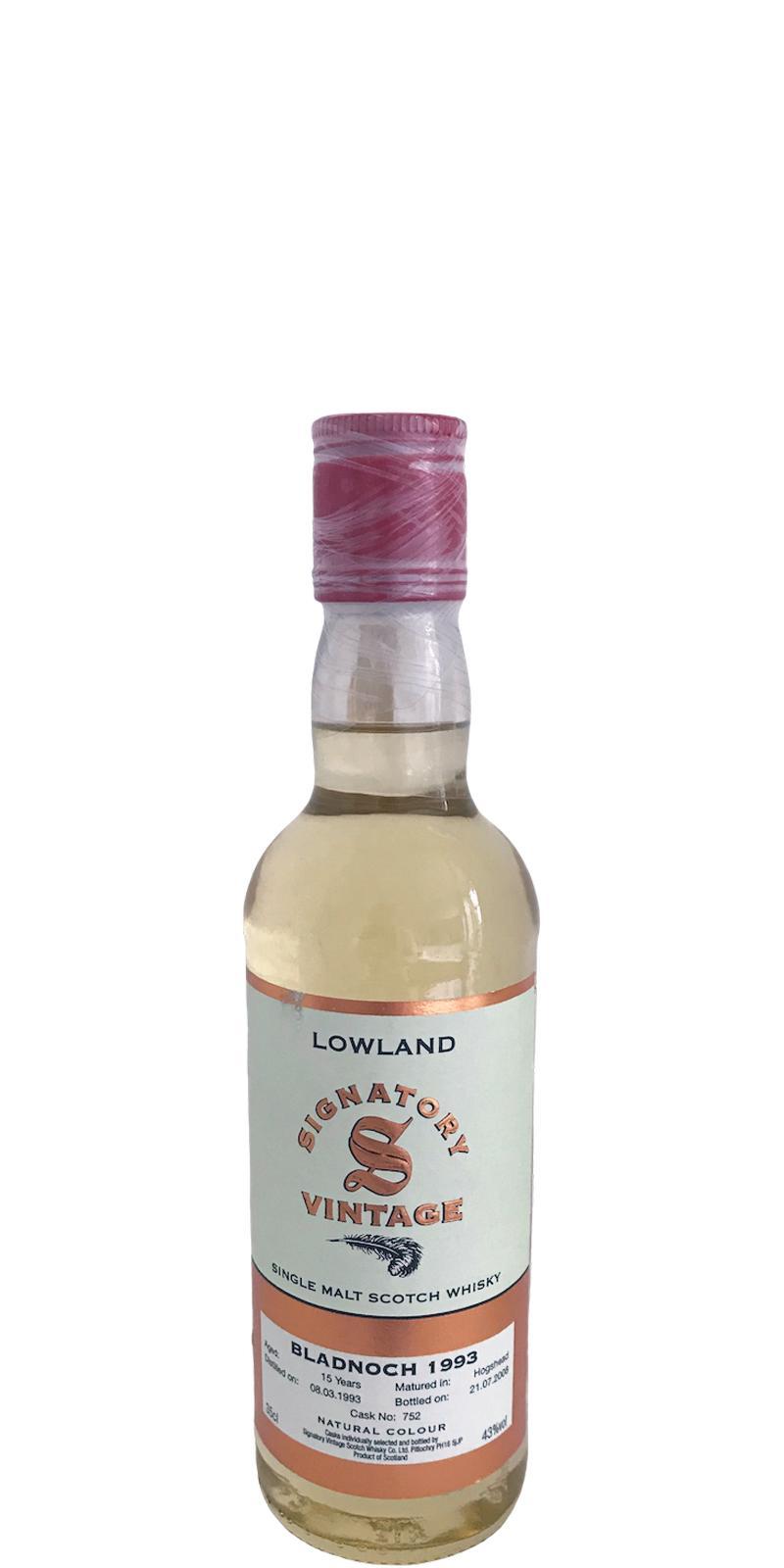 Bladnoch 1993 SV Vintage Collection