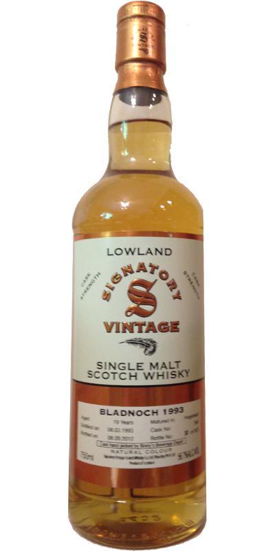 Bladnoch 1993 SV Vintage Collection - Cask Strength