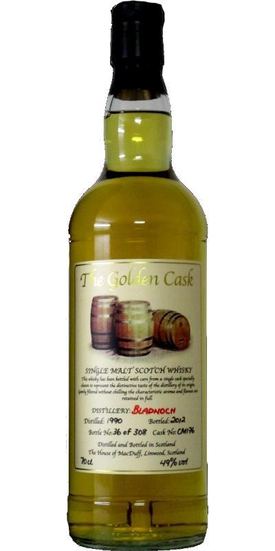 Bladnoch 1990 HMcD The Golden Cask