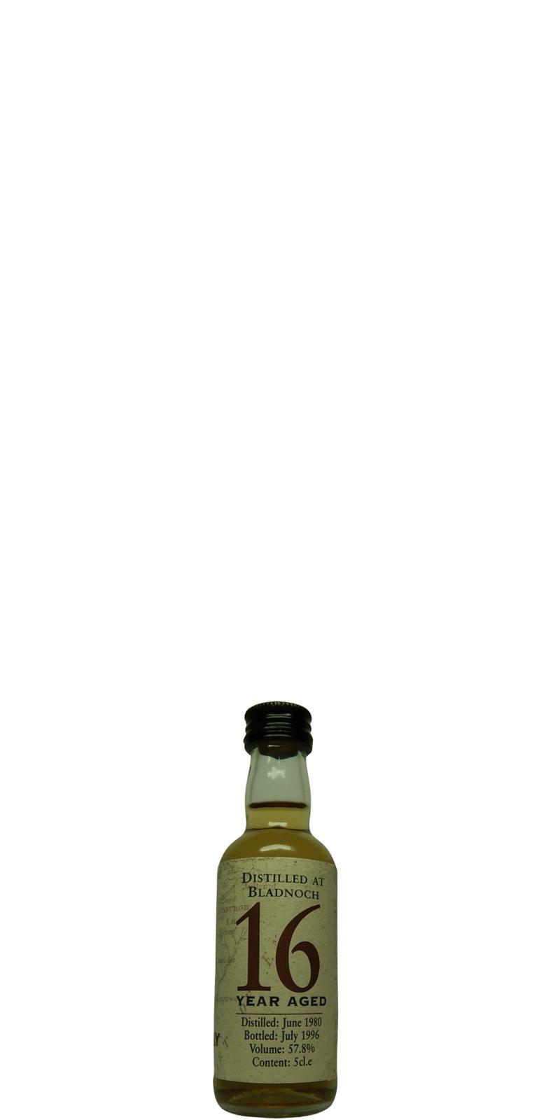 Bladnoch 1980 WC Lowland Malt - Cask Strength