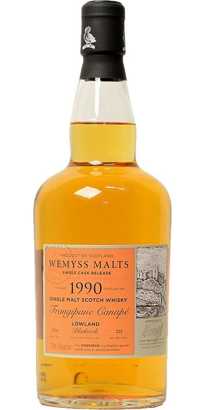 Bladnoch 1990 Wy Frangipane Canapé