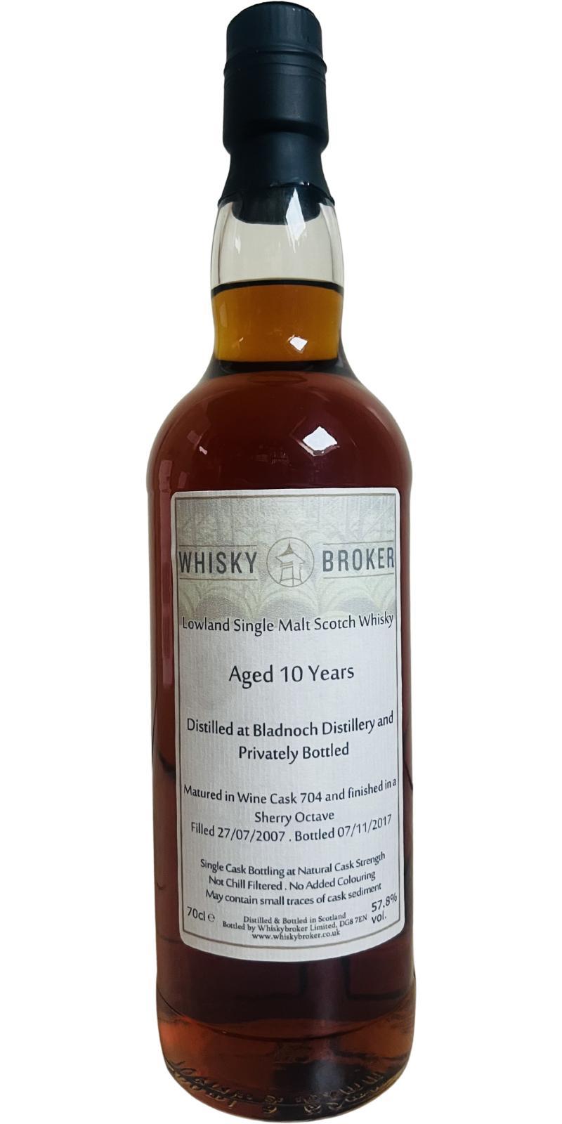 Bladnoch 2007 WhB Private Cask Bottling