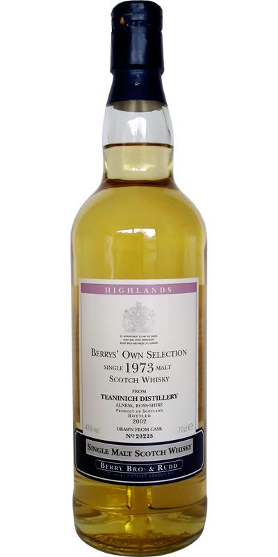 Teaninich 1973 BR  Berrys' Own Selection