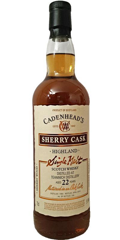 Teaninich 1993 CA  Wood Range - Sherry Cask