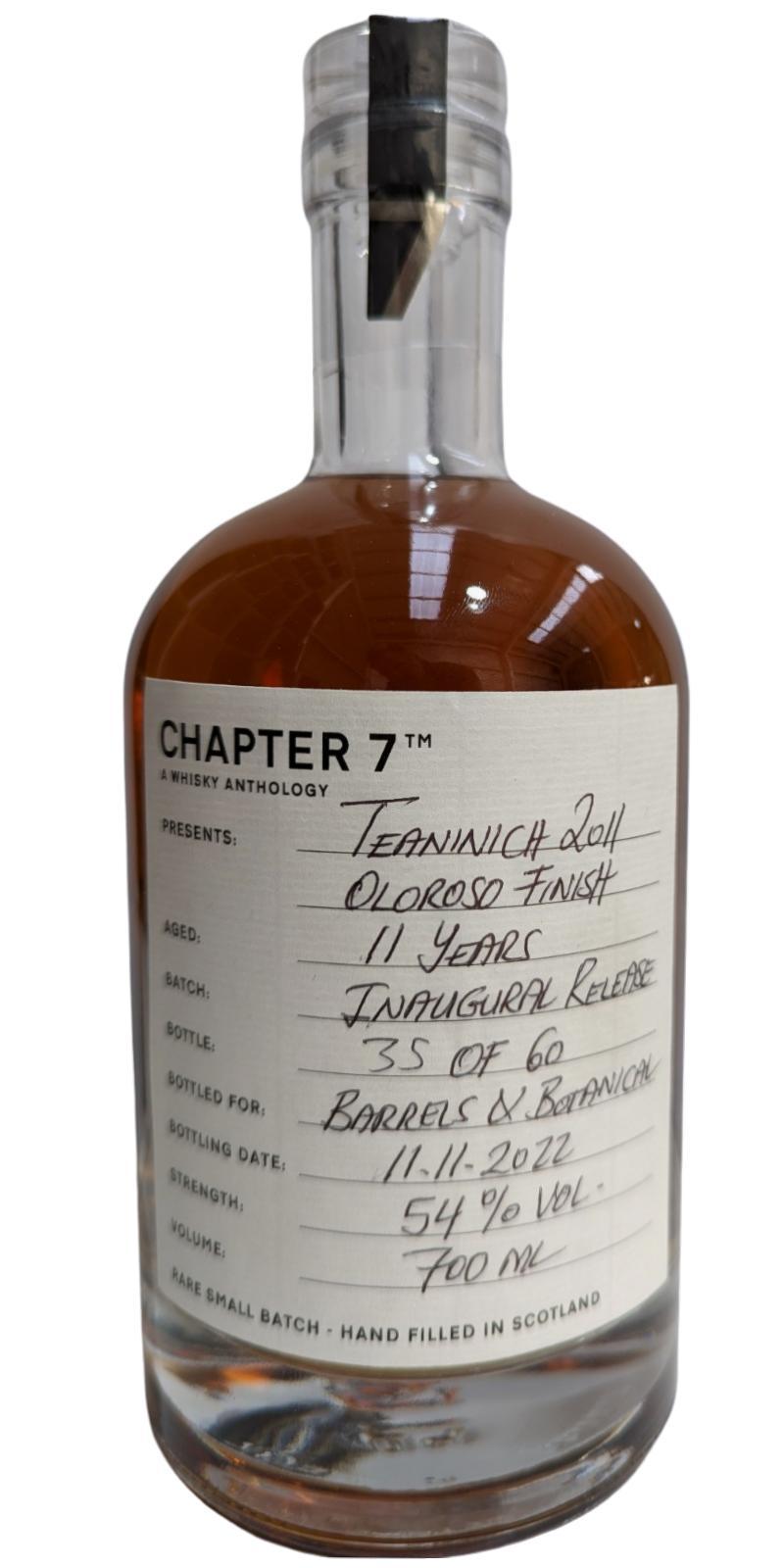 Teaninich 2011 Ch7  A Whisky Anthology