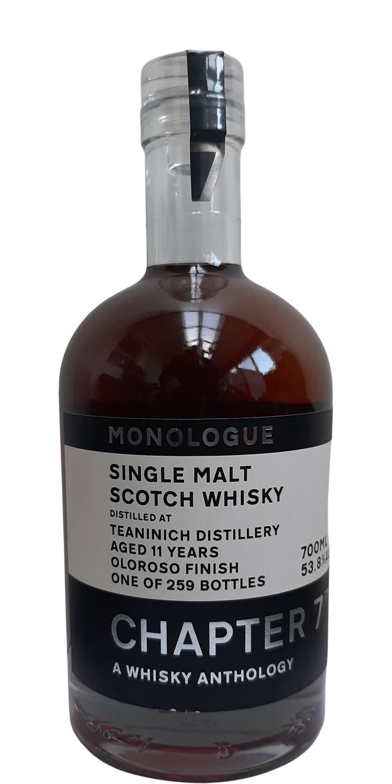 Teaninich 2011 Ch7  A Whisky Anthology - Monologue