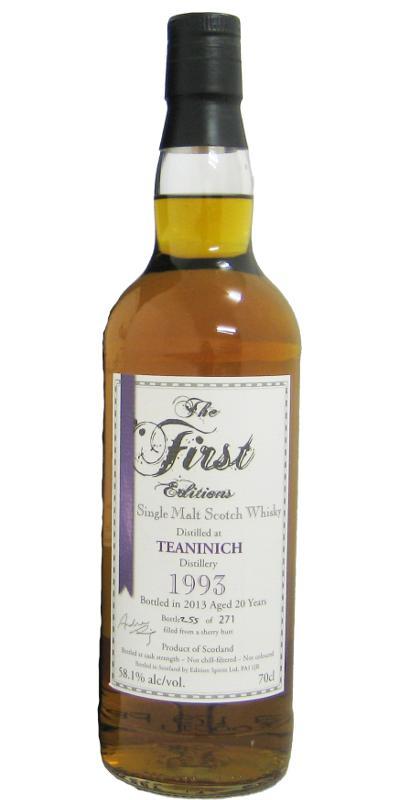 Teaninich 1993 ED  The First Editions