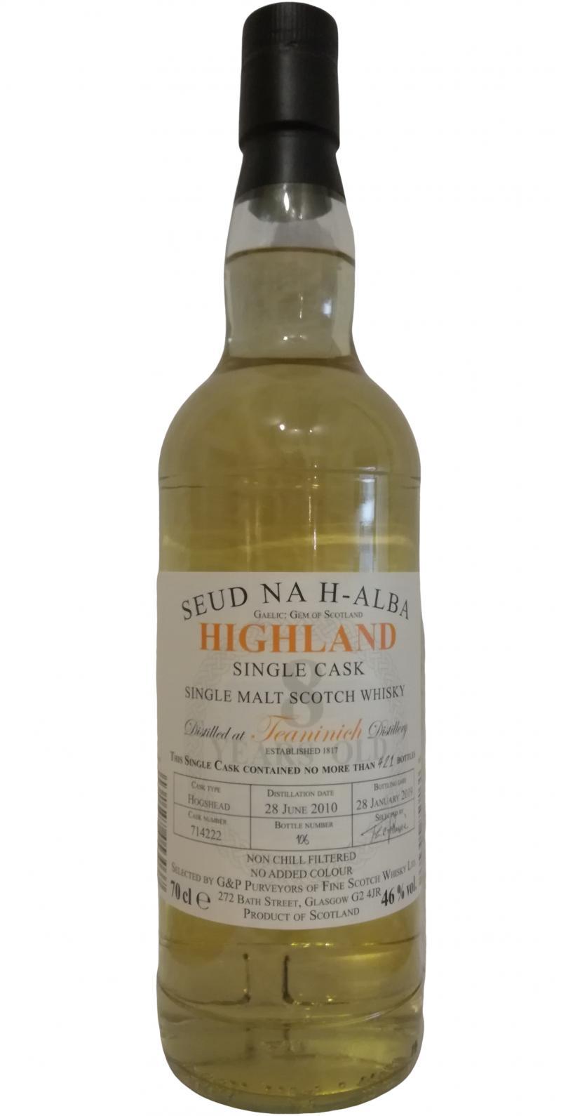 Teaninich 2010 G&P  Seud na h-alba