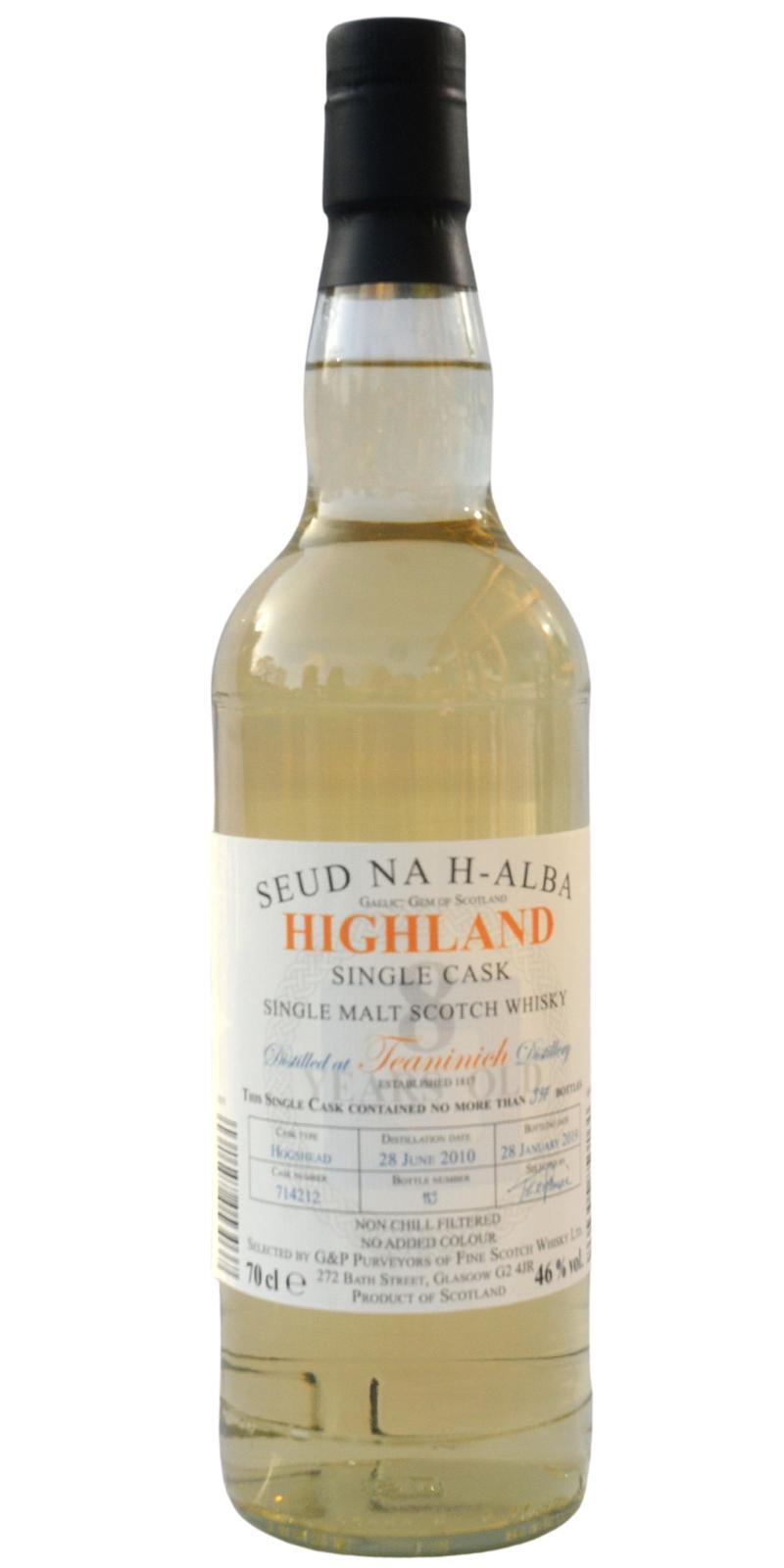 Teaninich 2010 G&P  Seud na h-alba