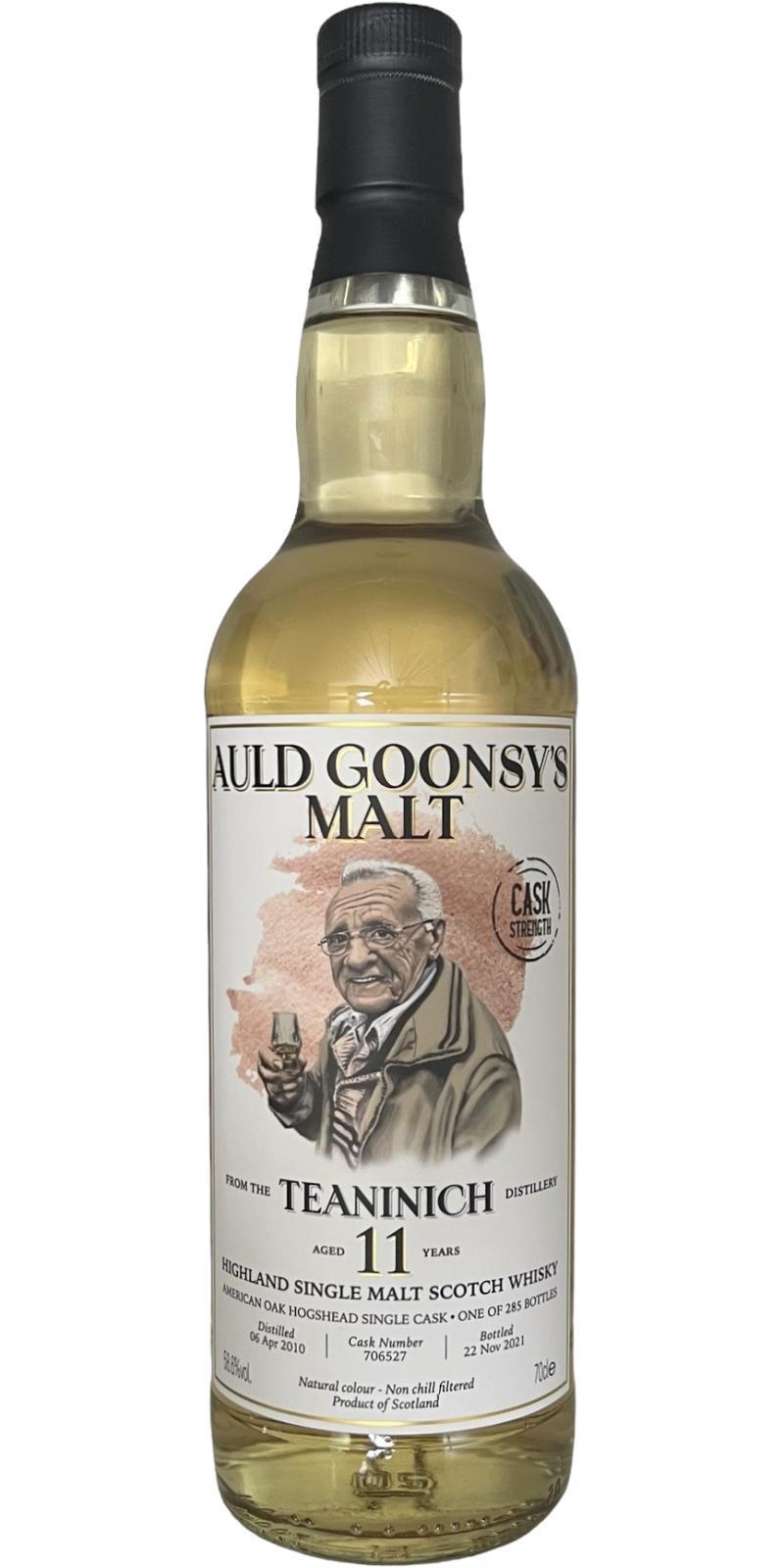 Teaninich 2010 GWhL  Auld Goonsy's Malt