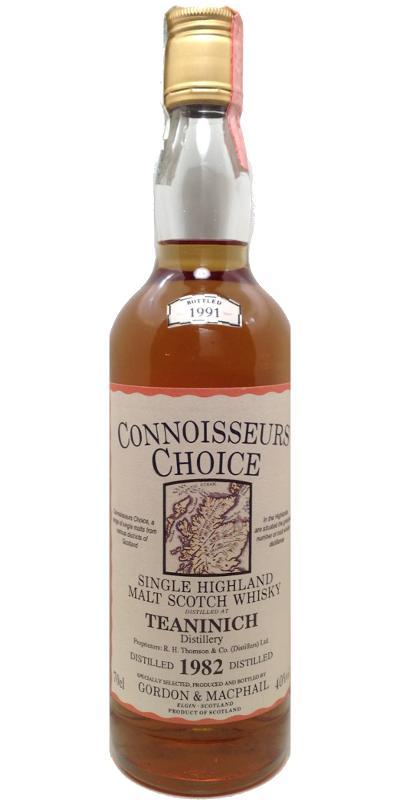 Teaninich 1982 GM  Connoisseurs Choice