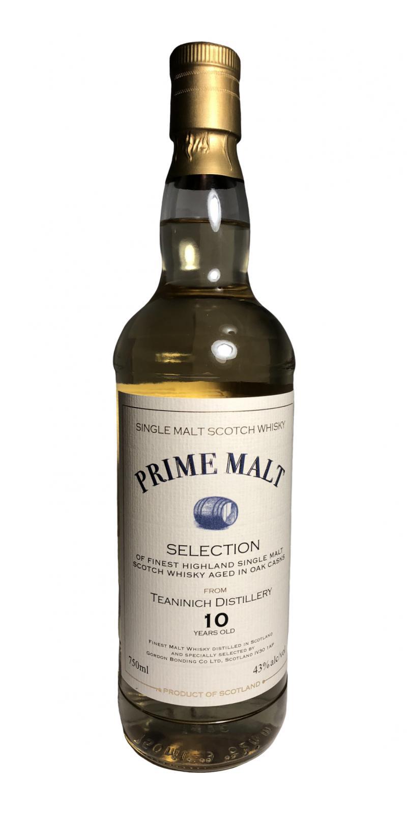 Teaninich 1998 GB  Prime Malt - Selection