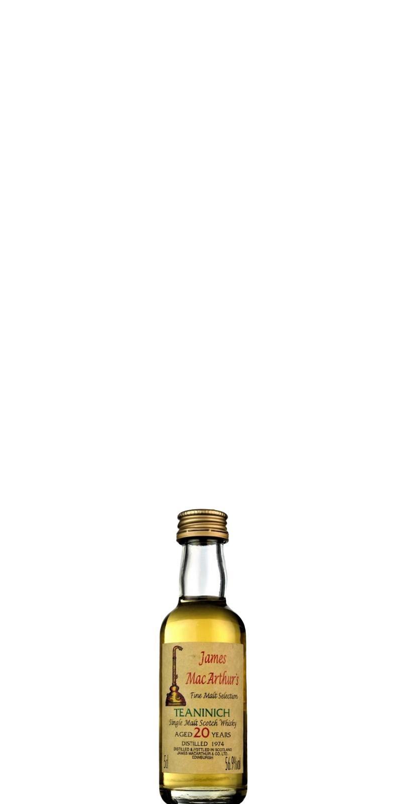 Teaninich 1974 JM  Fine Malt Selection - Miniature