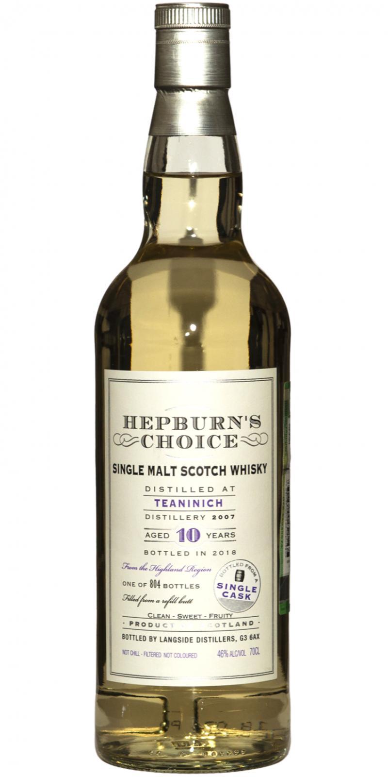 Teaninich 2007 LsD  Hepburn's Choice