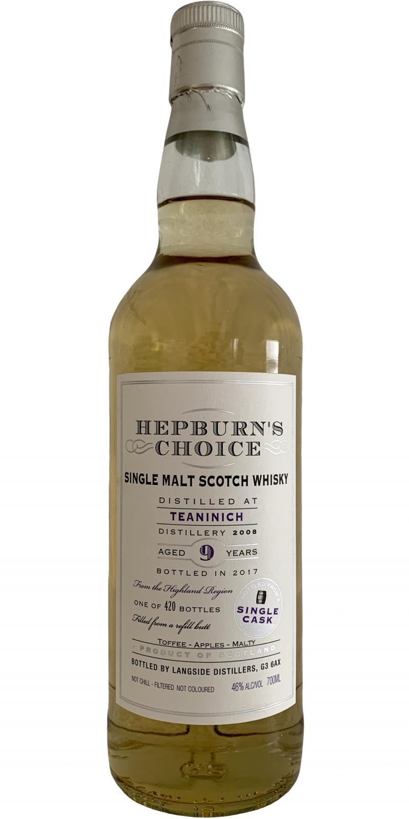 Teaninich 2008 LsD  Hepburn's Choice