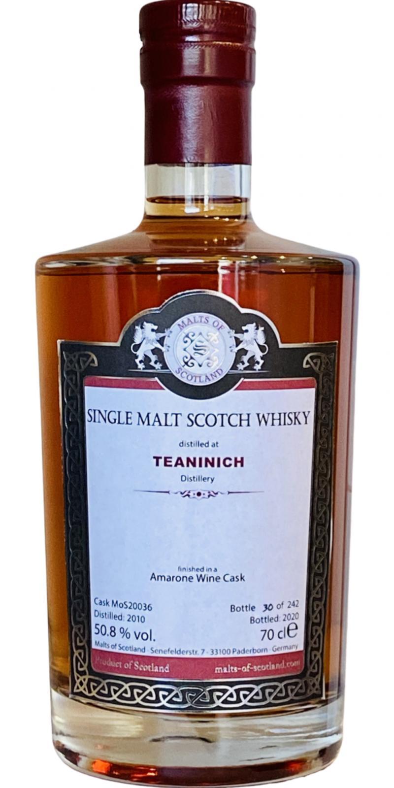 Teaninich 2010 MoS