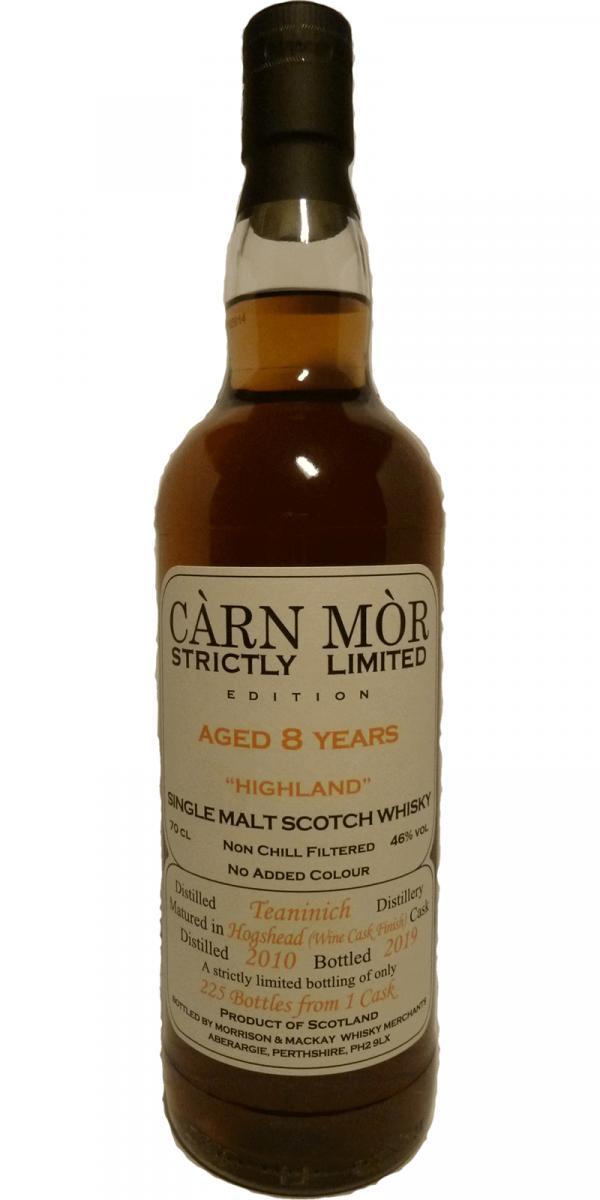 Teaninich 2010 MMcK  Càrn Mòr - Strictly Limited Edition