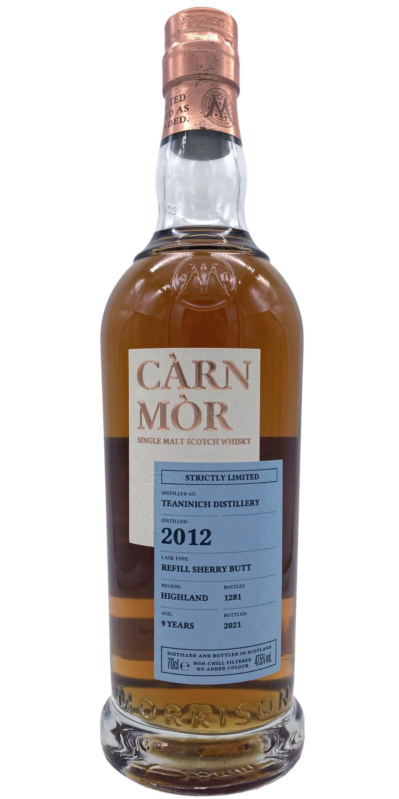 Teaninich 2012 MSWD  Càrn Mòr - Strictly Limited